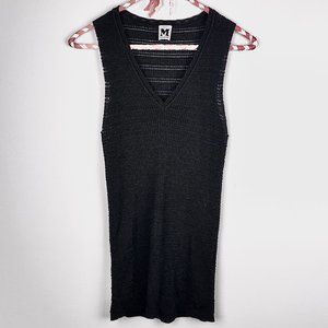 M Missoni Black V-Neck Knit Tank